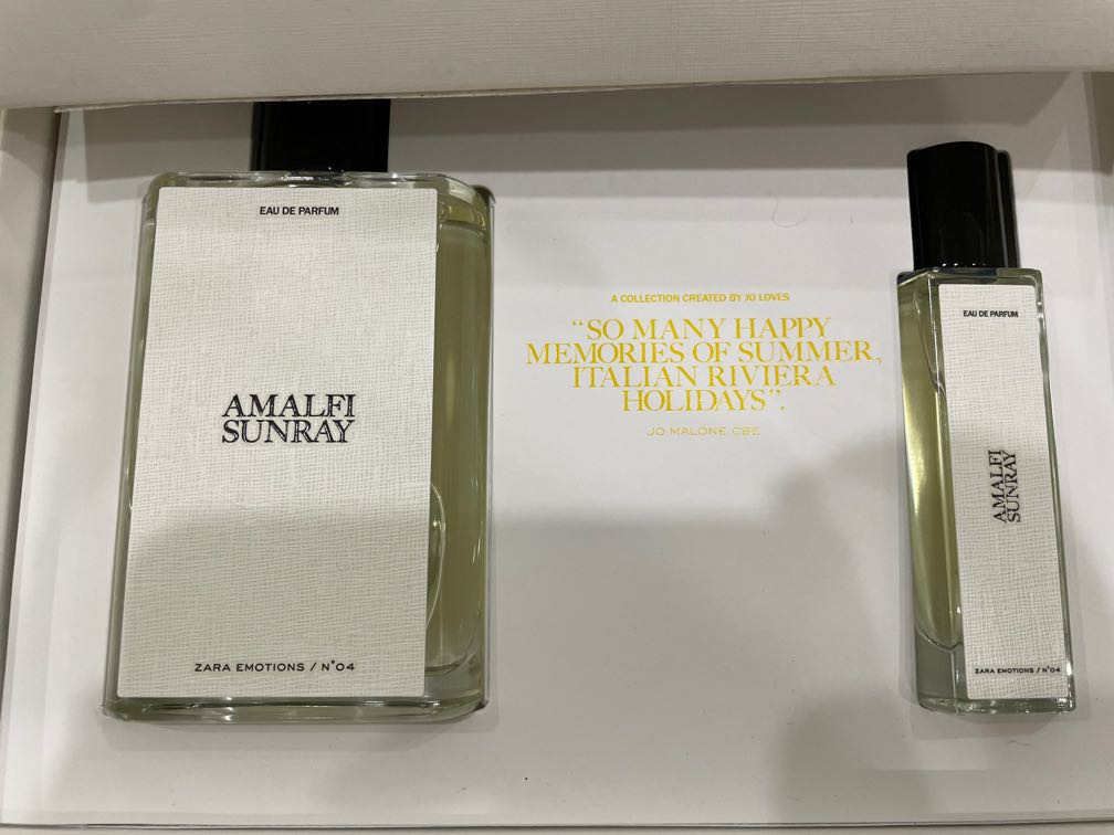 Zara Emotions x Jo Malone Perfume AMALFI SUNRAY edp (Gift Set), Beauty