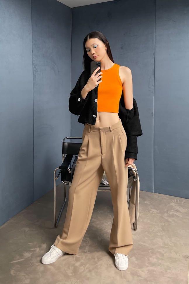 Zara camel trousers 5427 Clearance