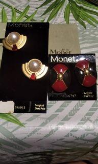 2Pairs Vintage Monet Earrings