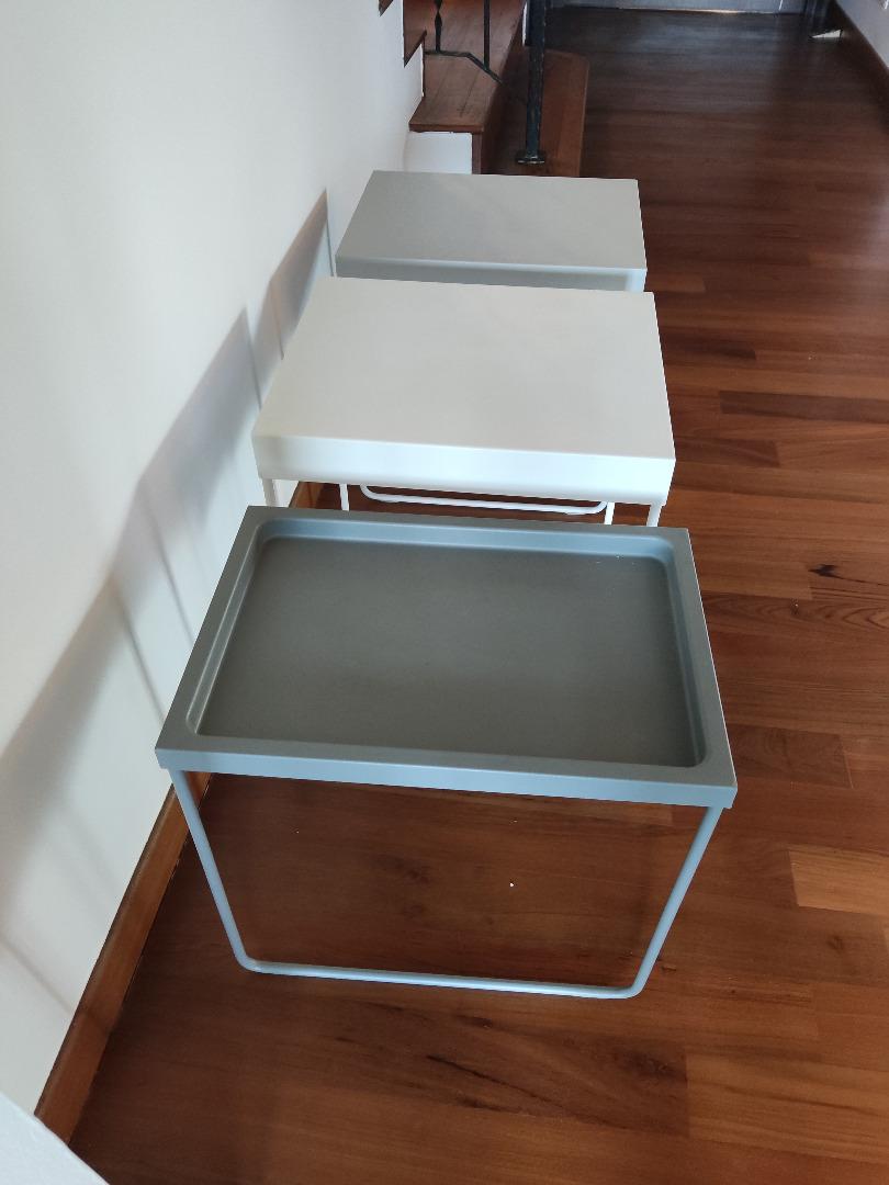 3 metal nesting tables GRANBODA from Ikea, Furniture & Home Living