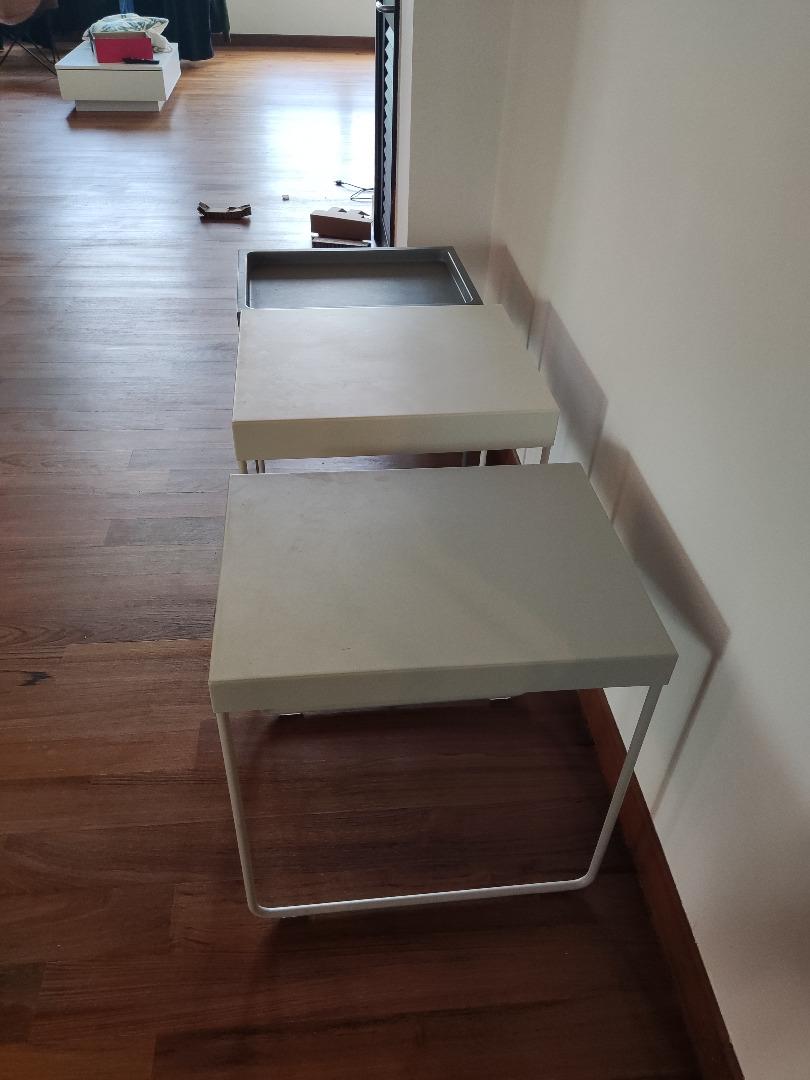 3 metal nesting tables GRANBODA from Ikea, Furniture & Home Living