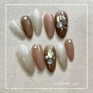 美甲貼片 穿戴甲 婚禮進行曲  甜蜜甜蜜款快速美甲 客製化穿戴甲 穿戴甲片凝膠指甲貼片 日系韓系約會搭配小紅書款式