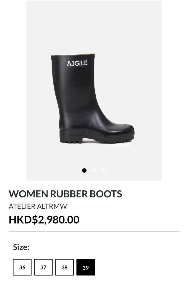 💥全新現貨AIGLE Ankle Rain Boots 雨靴 