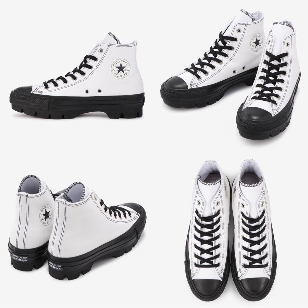 預訂貨品】CONVERSE ALL STAR 100 CHUNK HI 白黑色厚底鞋日本限定Japan