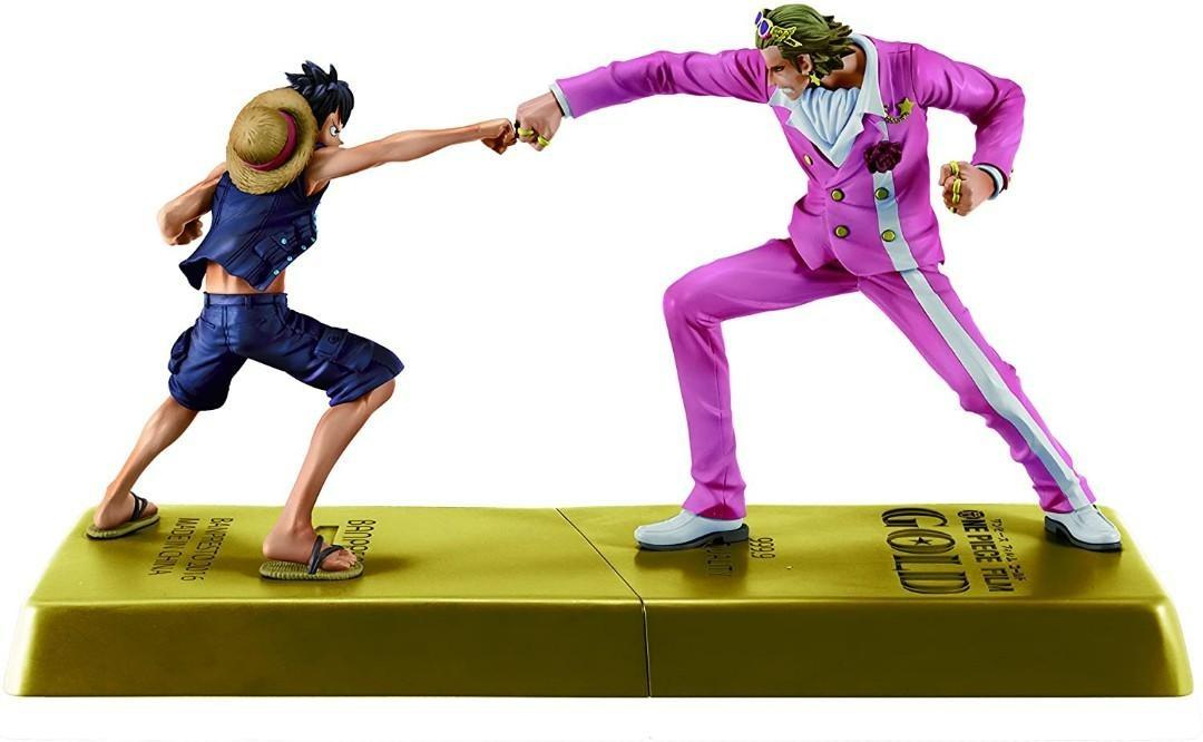  One Piece DXF the Grandline Men One Piece Film Gold Vol.1 Luffy  & Tesoro Complete Set Banpresto Japan : Toys & Games