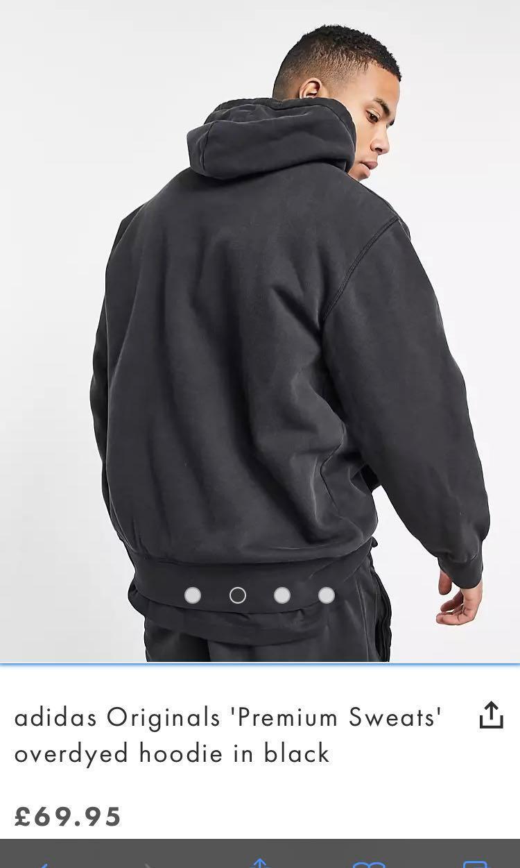 adidas 'Premium Sweats' overdyed hoodie, Men's Fashion, Tops \u0026 Sets,  Hoodies on Carousell