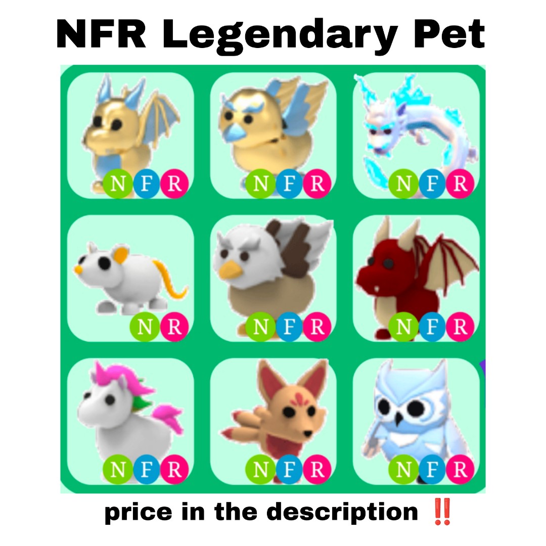 Adopt Me Nfr Legendary Pet Hobbies And Toys Toys And Games On Carousell
