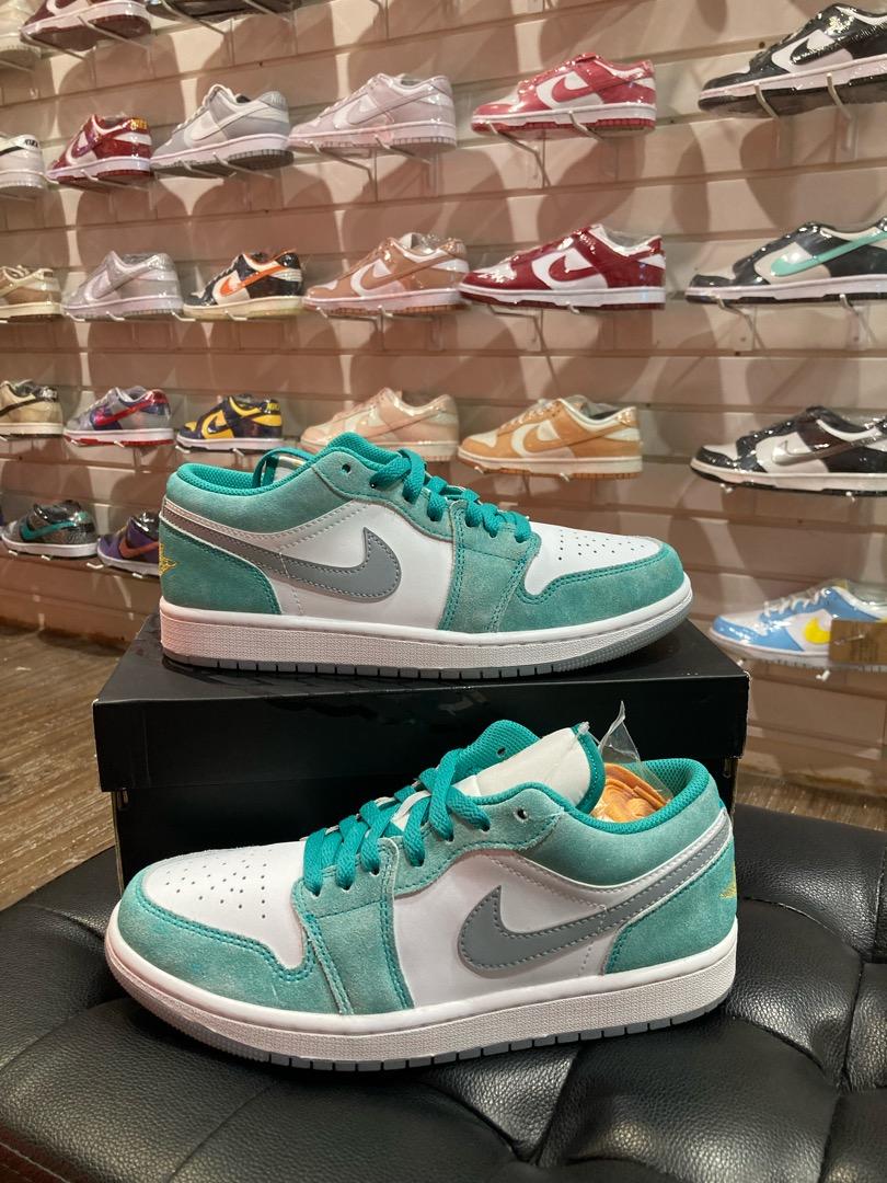 AIR JORDAN 1 LOW NEW EMERALD, 男裝, 鞋, 波鞋- Carousell