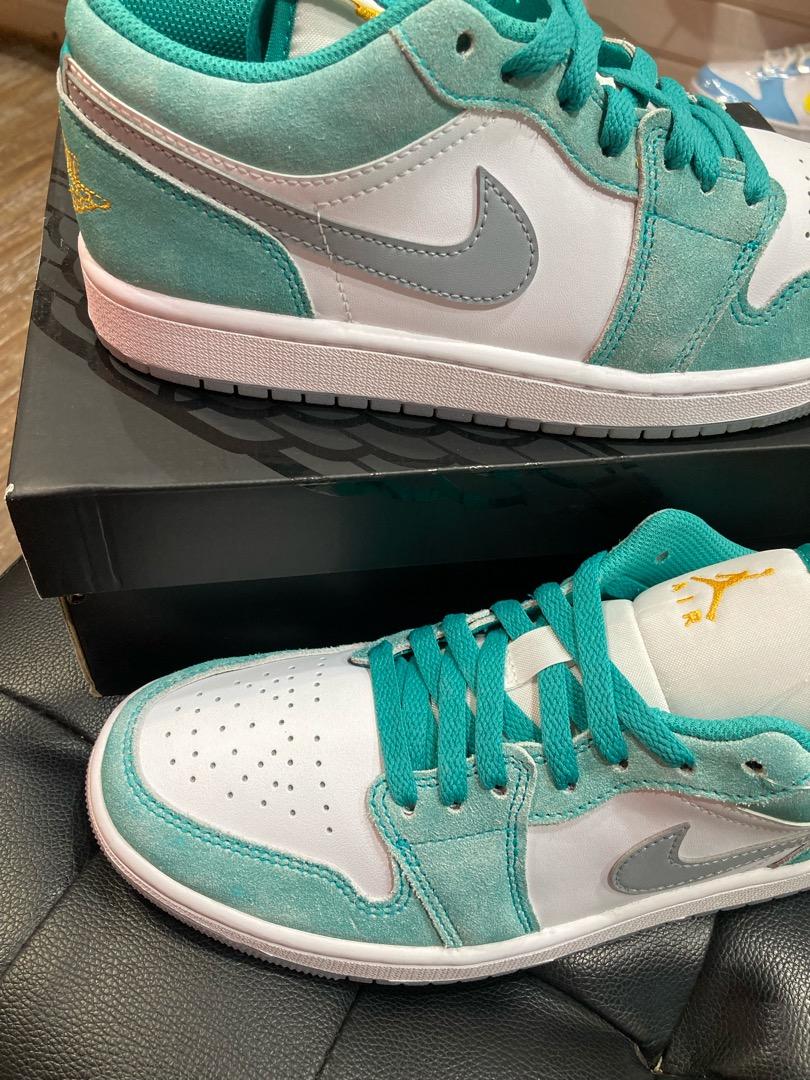 AIR JORDAN 1 LOW NEW EMERALD, 男裝, 鞋, 波鞋- Carousell