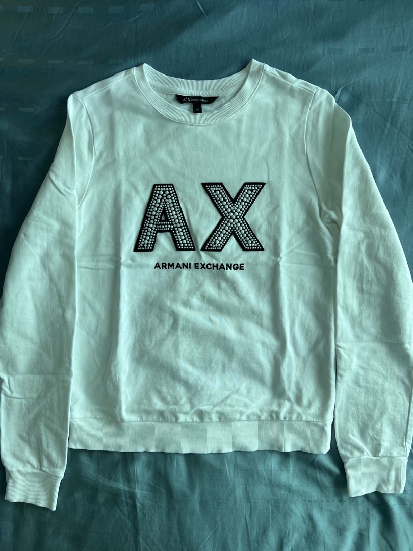 Armani Exchange Logo Sweater, Men's Fashion, Coats, Jackets and Outerwear  on Carousell