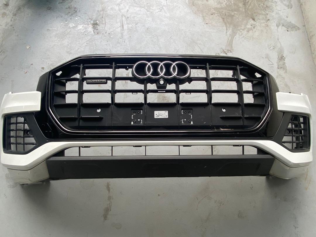 AUDI Q8 FRONT BUMPER WITH GRILLE WHITE, Car Accessories, Accessories on