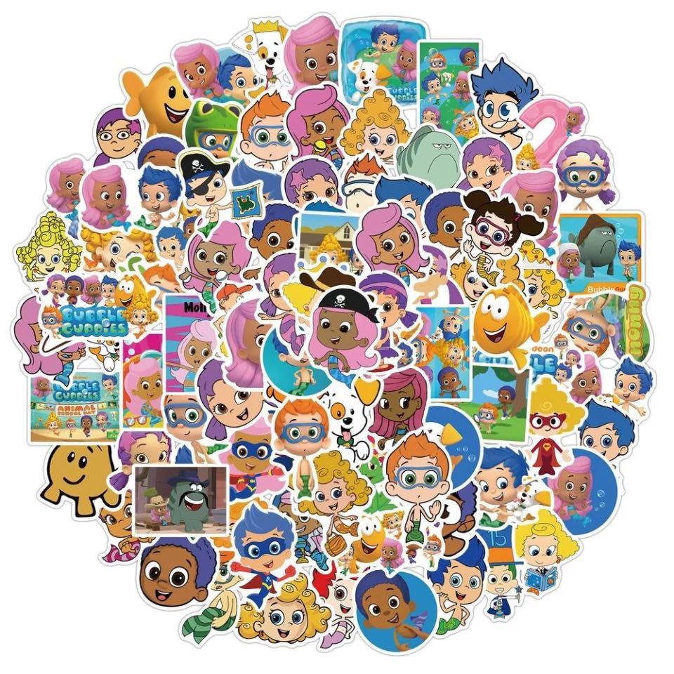 (Stickers) 50pc Bubble Guppies School Of Fish Children Preschool ...