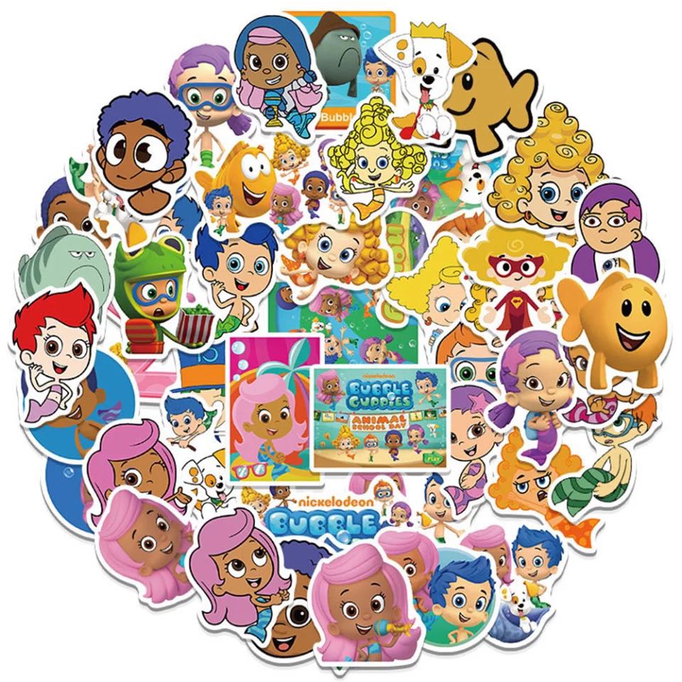 (Stickers) 50pc Bubble Guppies School Of Fish Children Preschool ...