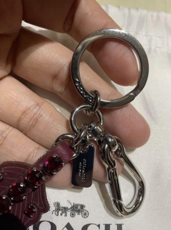 Coach feather bag charm clearance