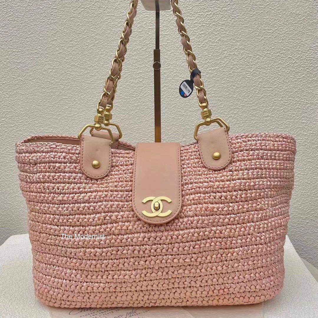 Vintage Chanel Straw Bag., Luxury on Carousell