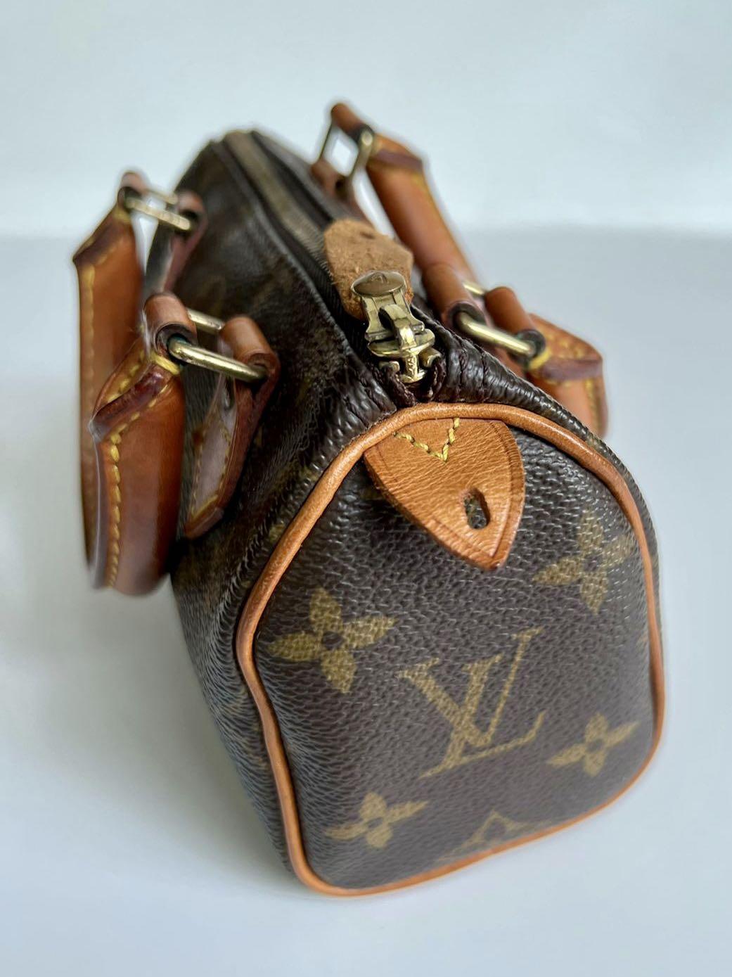 LV Nano Speedy Monogram canvas/cowhide leather trim GHW, Luxury, Bags &  Wallets on Carousell