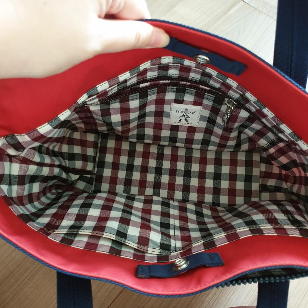 Red sale blue bag