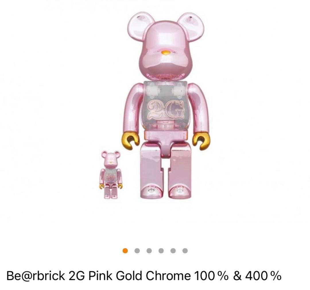 BE@RBRICK PINK GOLD CHROME 100％ 400％ - その他