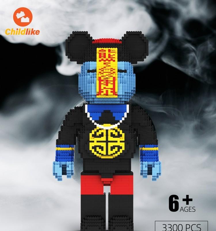 Bearbrick Zombie Lego ready build