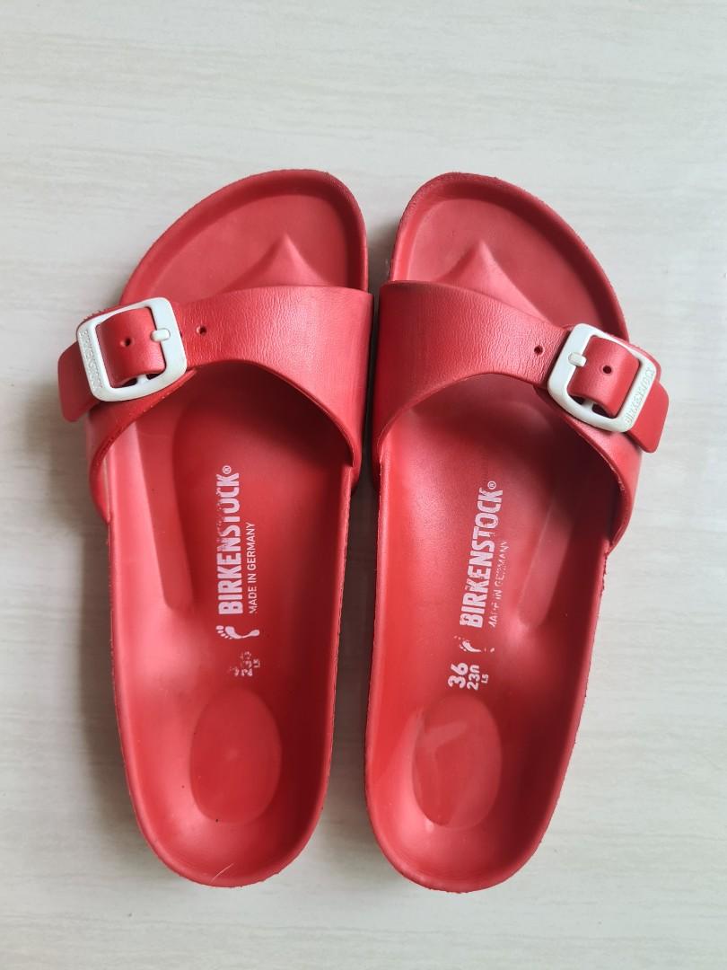 Red clearance womens birkenstocks