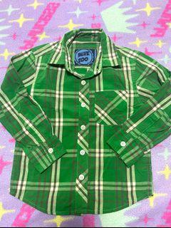 Blue Zoo (Debenhams brand) Green Checkered Polo Shirt