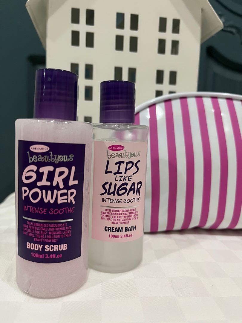 💯Body Scrub & Cream Bath with pouch (Category: Bath) located in Taguig. Submitted by mypeg (Listing ID 1176976351, Image 1). Description: 💯Body Scrub & Cream Bath with pouch RFS: moving out sale Delivery fee: c/o buyer MOP: GCASH, BDO, Metrobank 💯 Authentic, Good Buy Send me a message ☺️.