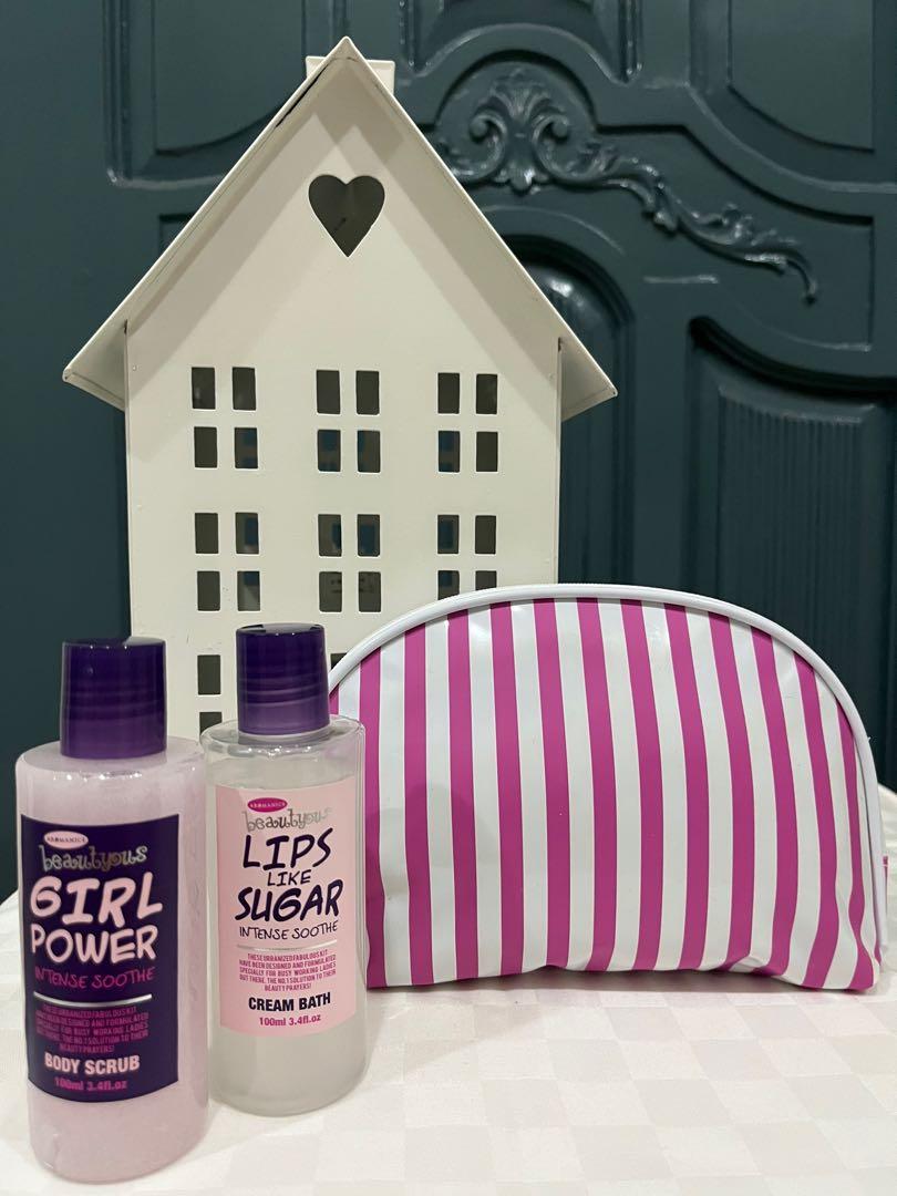 💯Body Scrub & Cream Bath with pouch (Category: Bath) located in Taguig. Submitted by mypeg (Listing ID 1176976351, Image 2). Description: 💯Body Scrub & Cream Bath with pouch RFS: moving out sale Delivery fee: c/o buyer MOP: GCASH, BDO, Metrobank 💯 Authentic, Good Buy Send me a message ☺️.