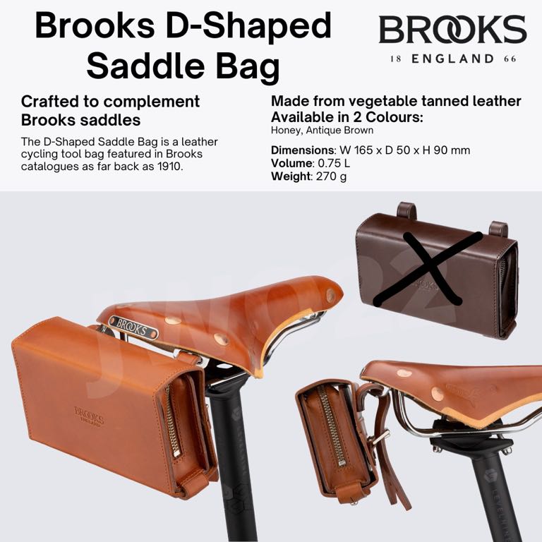 新品！BROOKS ENGLAND D Shaped Saddle Bag 最低販売価格 3976円引き