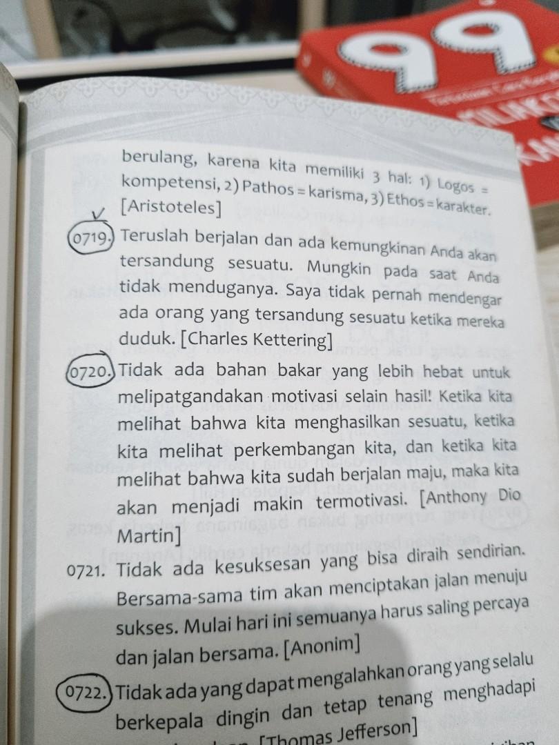 BUKU AYAT AYAT MOTIVASI 1500 kutipan motivasi para tokoh Dunia | Bacaan