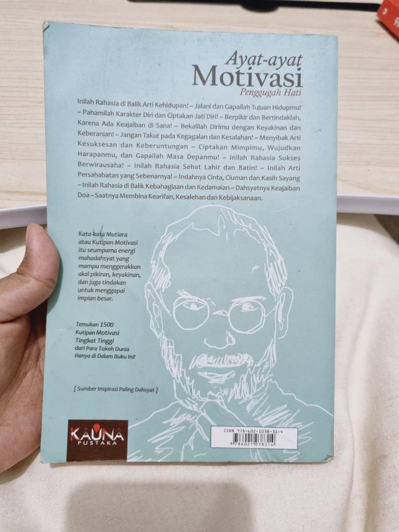 BUKU AYAT AYAT MOTIVASI 1500 kutipan motivasi para tokoh Dunia | Bacaan