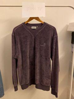 Carhartt purple velvet sweater (RARE item)