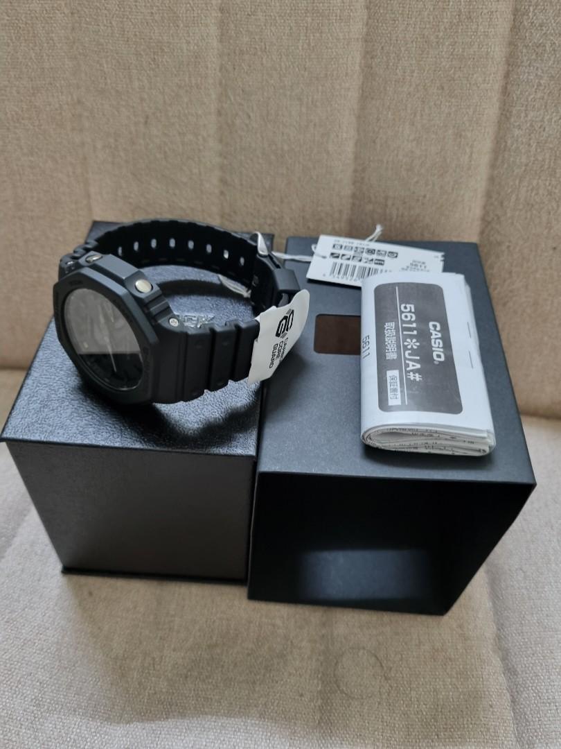 Casio G Shock GA-2100-1A1JF All Black, Men's Fashion, Watches