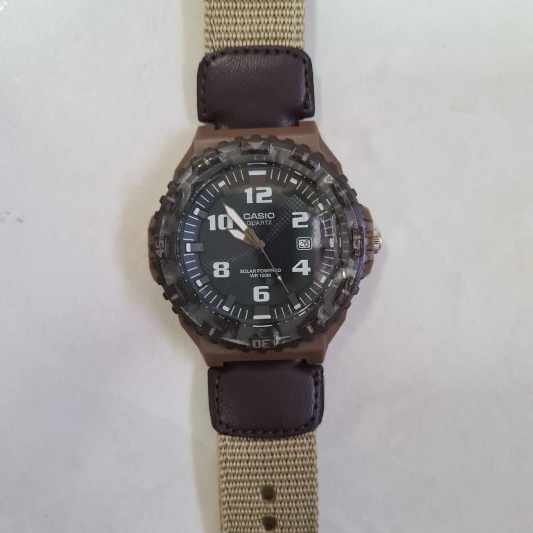 Casio quartz sale solar powered wr100m