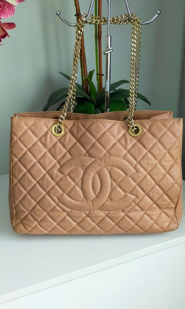 Chanel Beige Caviar Leather Grand Shopping Tote ○ Labellov ○ Buy and Sell  Authentic Luxury