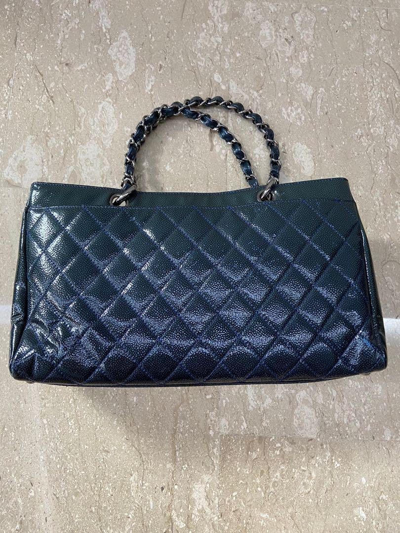 Chanel Reissue Blue Diamond Shine Shopper Tote, Luxury, Bags