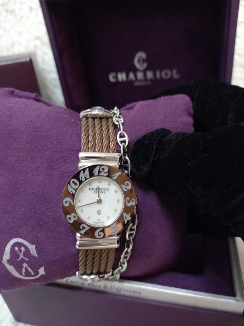 Charriol St Tropez Mother of Pearl with sparkling Diamonds counters