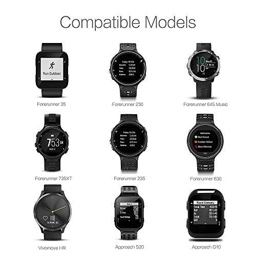 CLEARANCE SALES TUSITA Charger Compatible with Garmin Forerunner 35 35J 230 235 630 645 Music 735XT Approach G10 S20 Vivomove HR ForeAthlete 35J Lily USB Charging Cable 100cm GPS Smartwatch Accessorie...