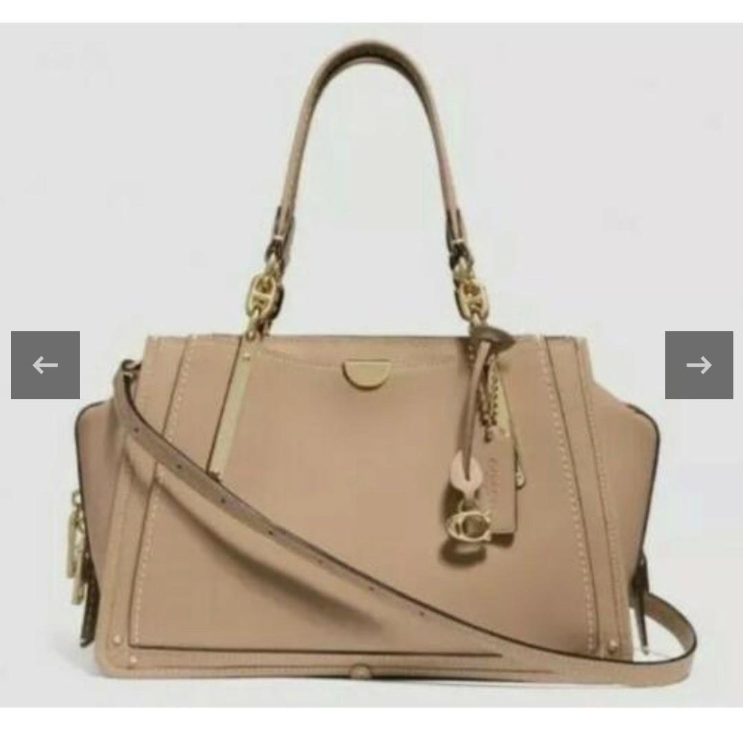 Coach smooth grain leather dreamer top