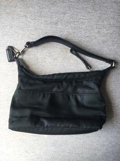 Coach sporty shoulder bag in dark green