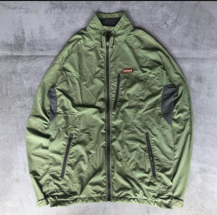Coleman Running Outdoor Jacket Fesyen Pria Pakaian Baju Luaran
