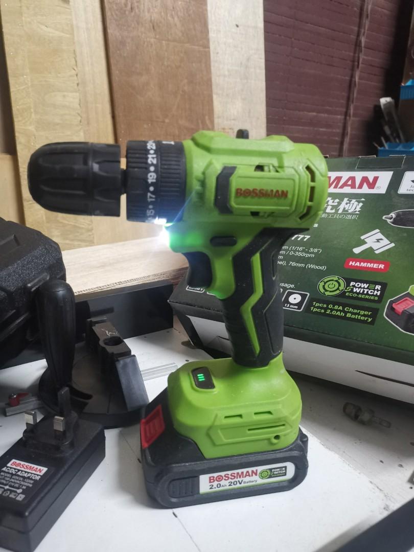 Cordless drill hammer drill bossman 20v Furniture Home Living