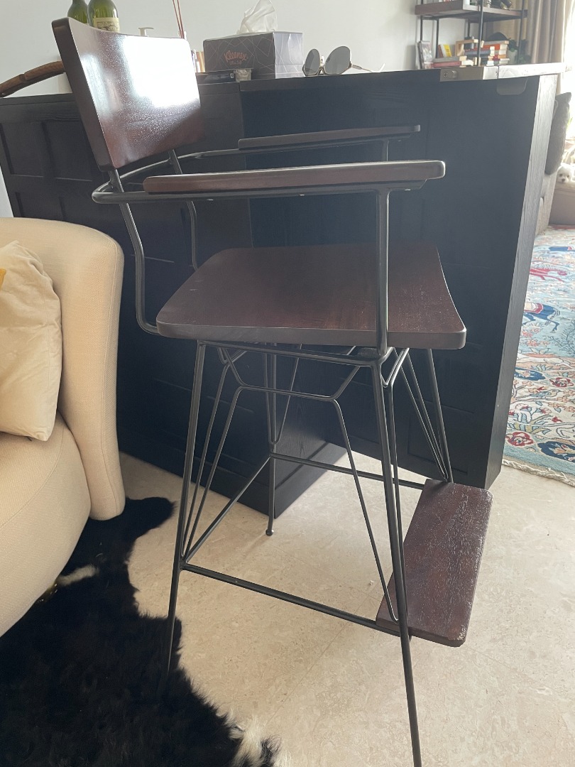 Crate and barrel bar chairs top