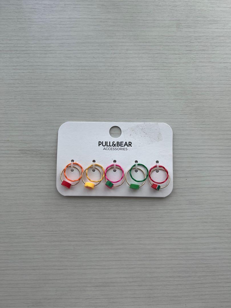 cute pull bear color fruit rings