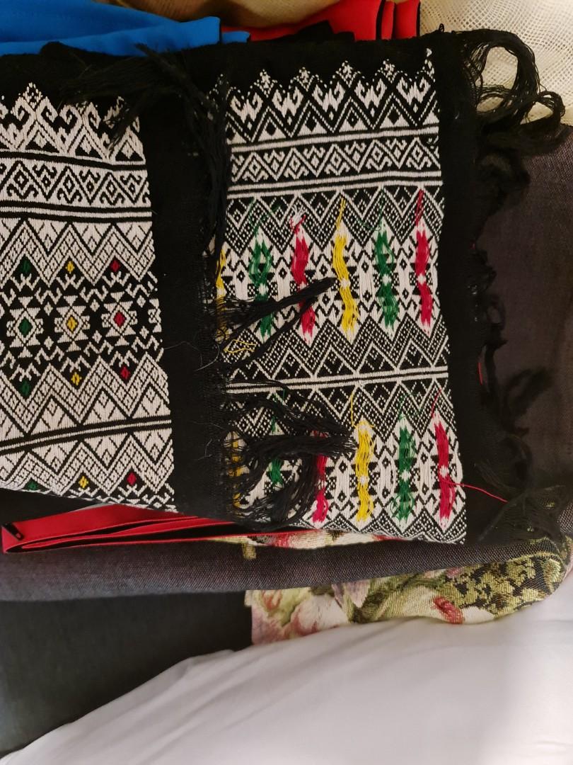 Delicate balinese ikat table runner 2m x 35 cm, Furniture & Home Living