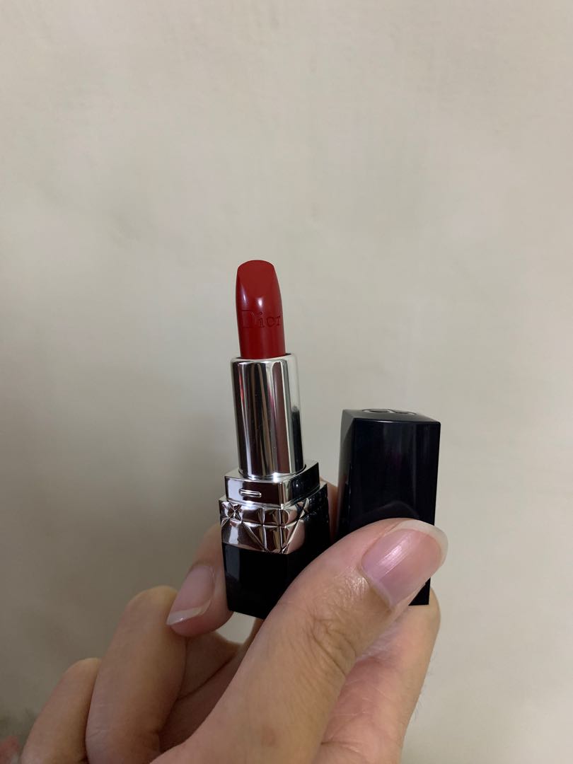 Son Dior Rouge Lipstick Satin Mini Màu 999 Đỏ Tươi  Chuẩn Authentic