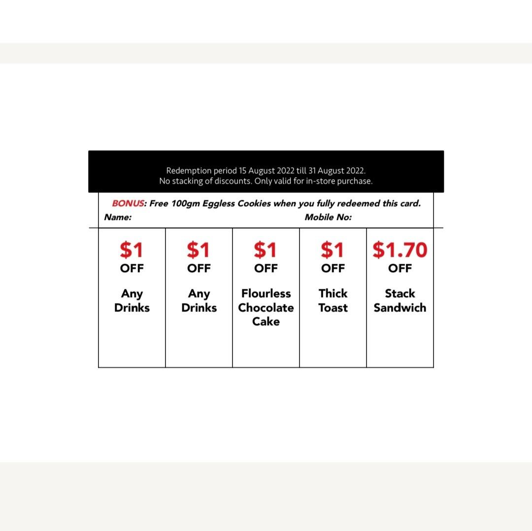 Discount voucher! Celebrate 57th NDP with Black And Gold Coffee Stop