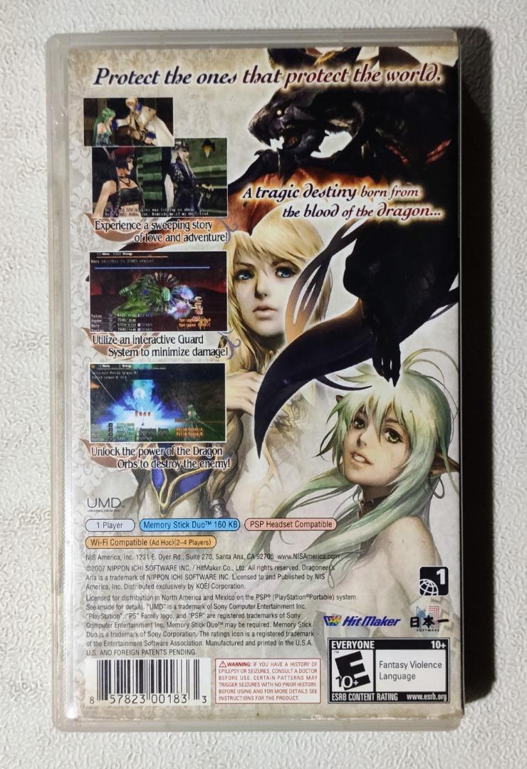 Dragoneer's Aria [PSP Game] [R1 NTSC / ENGLISH Language], Video