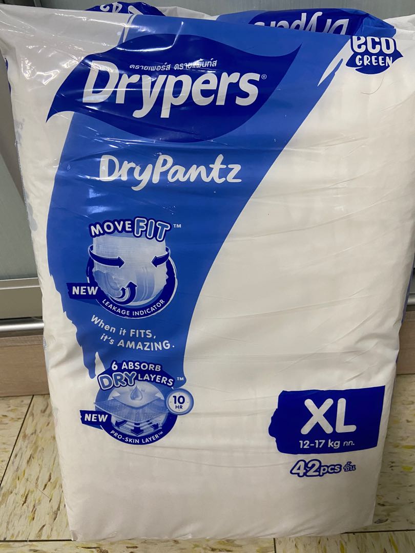 Drypers Diaper pants XL, Babies & Kids, Babies & Kids Fashion on Carousell