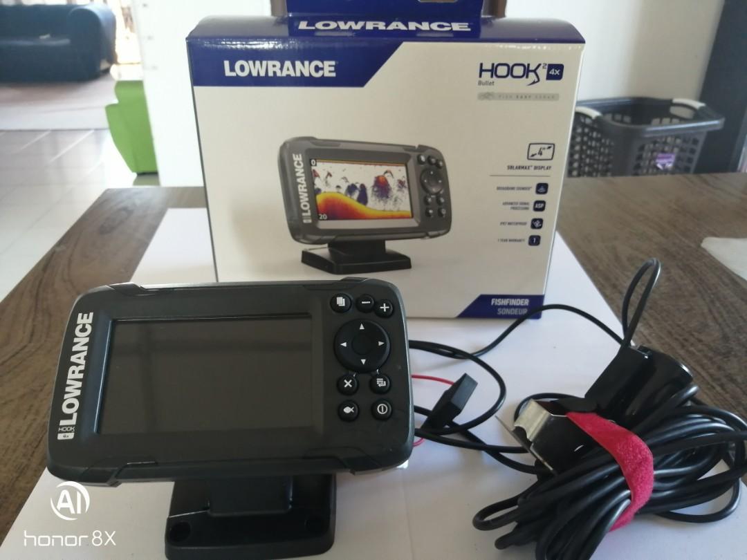 Fish finder lowrance hook 4x, Sports Equipment, Fishing on Carousell