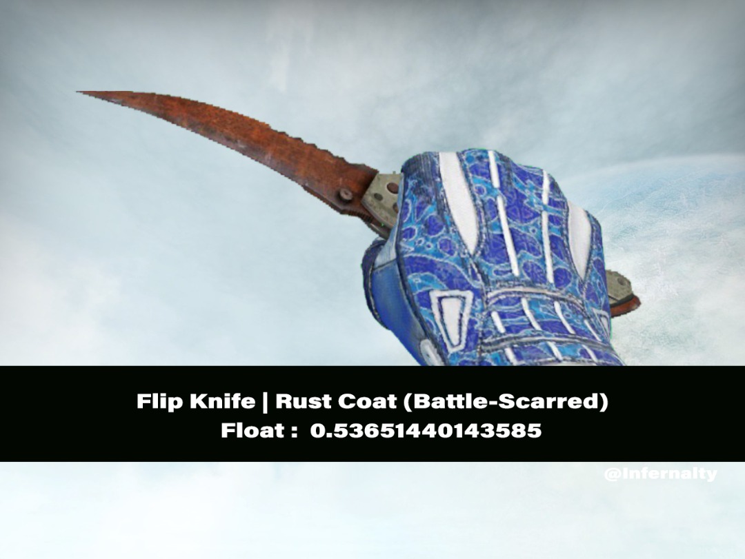 Flip Knife Rust Coat BS CSGO SKINS KNIVES, Video Gaming, Gaming ...